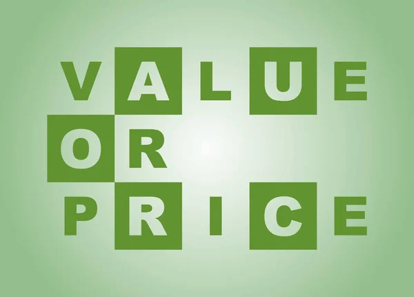 Value Price Colored Background — Stock Photo, Image