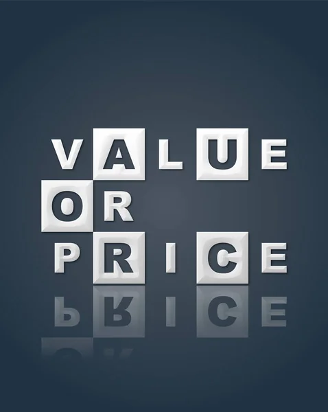 Valor Precio Con Fondo Color — Foto de Stock