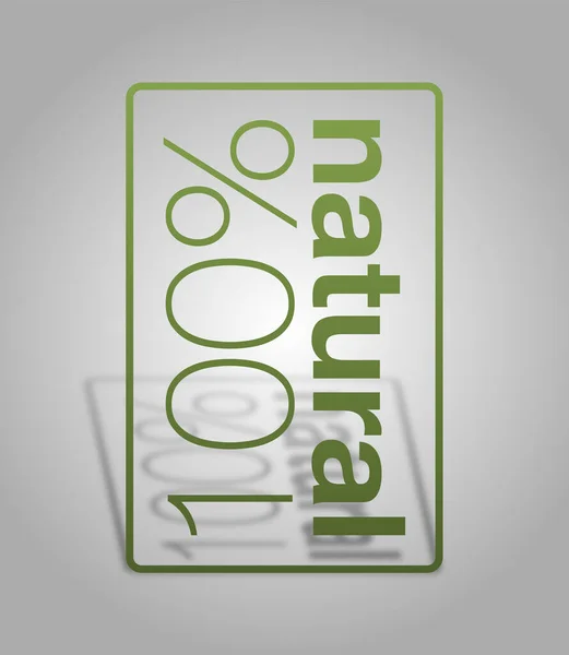 100 Natürlich Mit Farbigem Hintergrund — Stockfoto