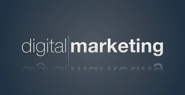 Marketing Digitale Con Sfondo Colorato — Foto Stock