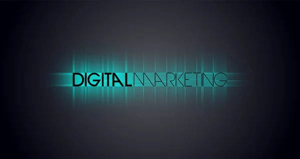 Marketing Digital Com Fundo Colorido — Fotografia de Stock