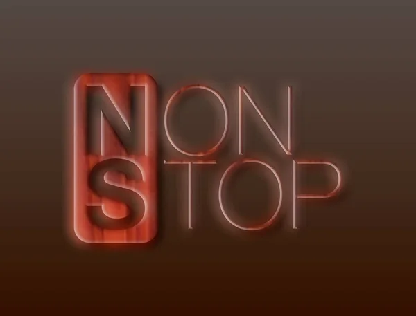 Non Stop Avec Fond Coloré — Photo