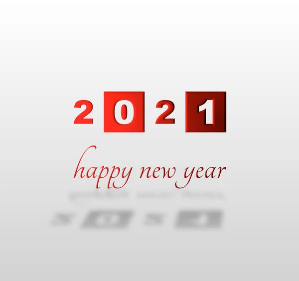 Bonne Année 2021 Avec Fond Coloré — Photo
