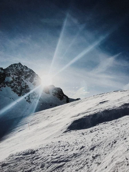 Winter, snowboarding mountains white clouds