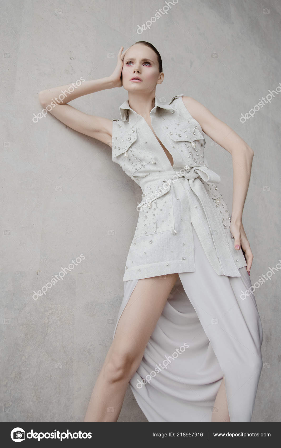 Beautiful Fashion Model Street Streetstyle Outmn Wearing