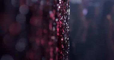 Gece Kulübü Dekorasyonu Olarak Parlak Çizgilerin Yakın Çekimi