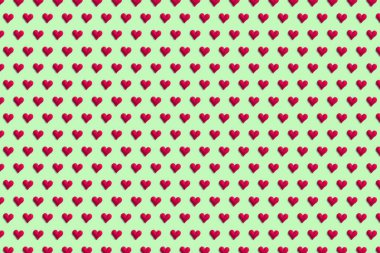 Renkli arka plan üzerinde kırmızı kalpler. Tekstil ve duvar kağıdı tasarımı için şablon. Sv kavramı. Kadın'ın ve Sevgililer günü.