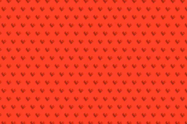 Červené Srdce Barevném Pozadí Vzor Pro Navrhování Textilií Tapet Pojmu — Stock fotografie