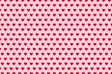 Renkli arka plan üzerinde kırmızı kalpler. Tekstil ve duvar kağıdı tasarımı için şablon. Sv kavramı. Kadın'ın ve Sevgililer günü.