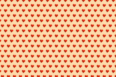 Renkli arka plan üzerinde kırmızı kalpler. Tekstil ve duvar kağıdı tasarımı için şablon. Sv kavramı. Kadın'ın ve Sevgililer günü.