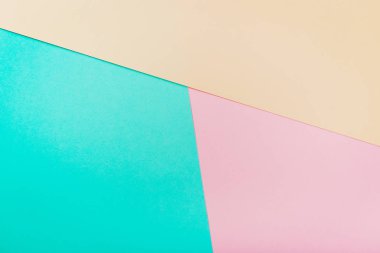 Geometrik çizgilerle renkli pastel kağıt arka plan. Kopya alanı.