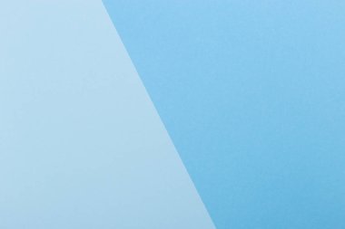 Kağıt mavi boş arka plan, geometrik olarak yer. Sunular için renk boş, kopyalama alanı.