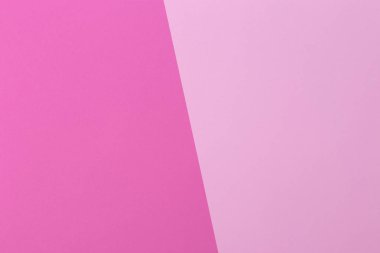 Kağıt pembe, pastel boş arka plan, geometrik olarak yer. Sunular için renk boş, kopyalama alanı.