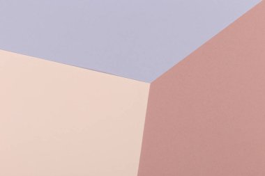 Kağıt sarı, gri, kahverengi boş arka plan, geometrik olarak yer. Sunular için renk boş, kopyalama alanı.