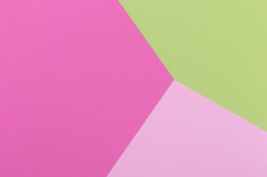 Kağıt pembe, yeşil, pastel, şeker arka plan, geometrik bulunan. Sunular için renk boş, kopyalama alanı.