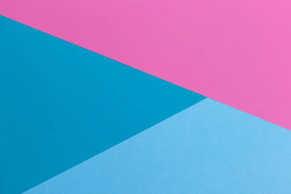 Kağıt pembe, mavi, pastel boş arka plan, geometrik olarak yer. Sunular için renk boş, kopyalama alanı.