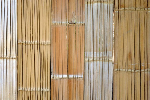 Estrutura Parede Bambu Textura Fundo — Fotografia de Stock