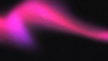 Pembe ve mor renkli canlı ışık dalgaları koyu bir arkaplan boyunca zarifçe akar ve dinamik enerjisiyle onu büyüleyen soyut bir dijital illüstrasyon yaratır.