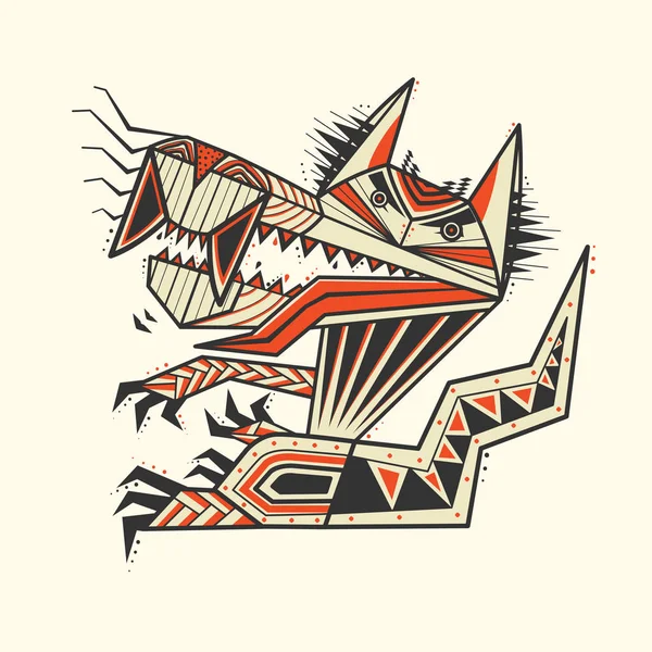 köpek zentangle dövme, vektör çizim