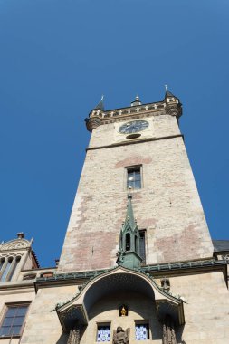 Astronomik saat, kare Old Town, Prague, Çek Cumhuriyeti, önden görünüm, ayrıntı