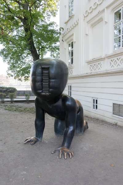 República Checa Praga Setembro 2018 Babies 2000 Grandes Esculturas Bronze — Fotografia de Stock