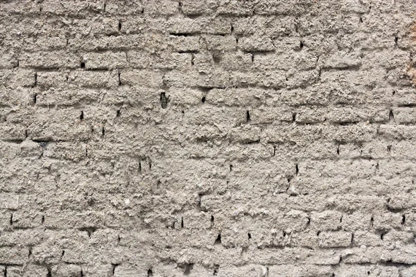 Grey Stucco Grungy Wall Surface Covering Brick Tile Pattern — Stock Photo, Image