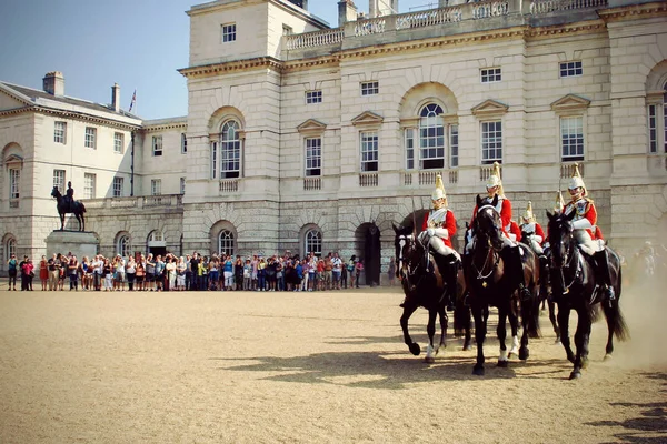 Cambio Guardia Horse Guards Londres Reino Unido — Foto de Stock