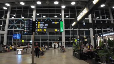 Almaty, Kazakistan - 20 Haziran 2025 - Almaty Uluslararası Havaalanı (ALA)