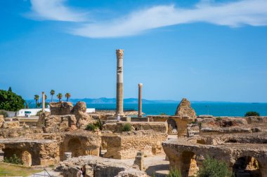 Kartaca, Tunus 'taki Roma Kartaca Harabeleri' nde Antoninus 'un iyi korunmuş hamamı.