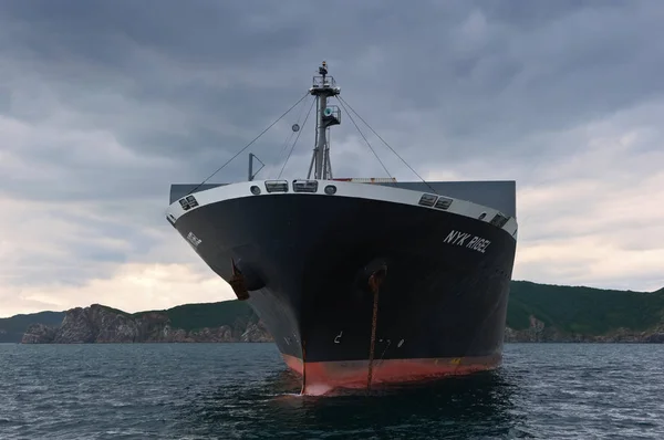 Nakhodka Russland Juli 2015 Containerschiff Nyk Rigel Vor Anker — Stockfoto