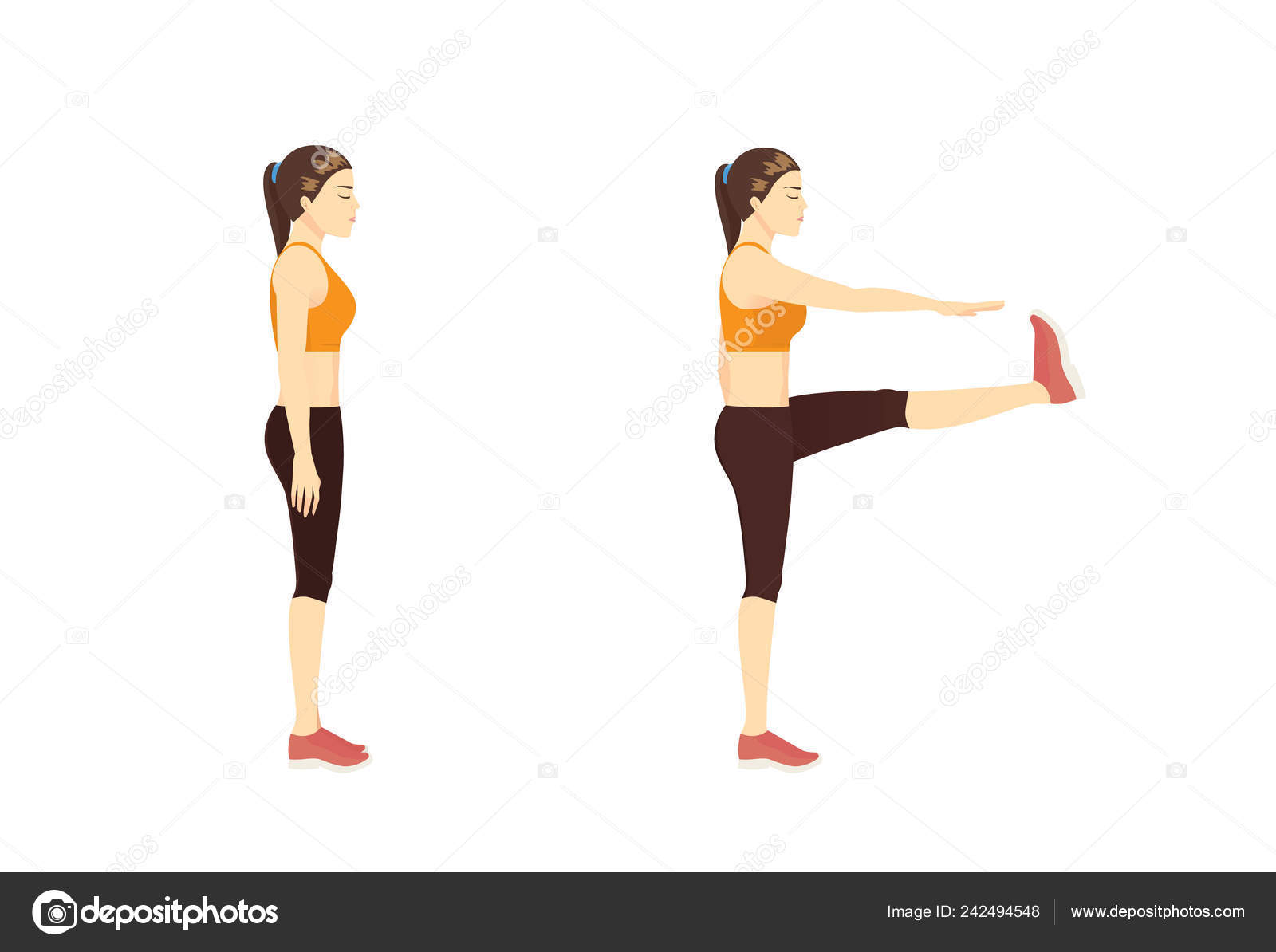 Lunges Exercise Clipart | escapeauthority.com