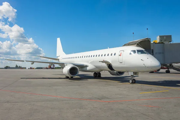 Avión Aeropuerto Estacionamiento Antes Salida — Foto de Stock