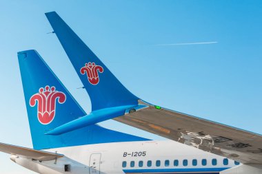 Boeing 737-8 en fazla Çin Güney, Havaalanı Pulkovo, Rusya Saint-Petersburg. 02 Haziran 2018