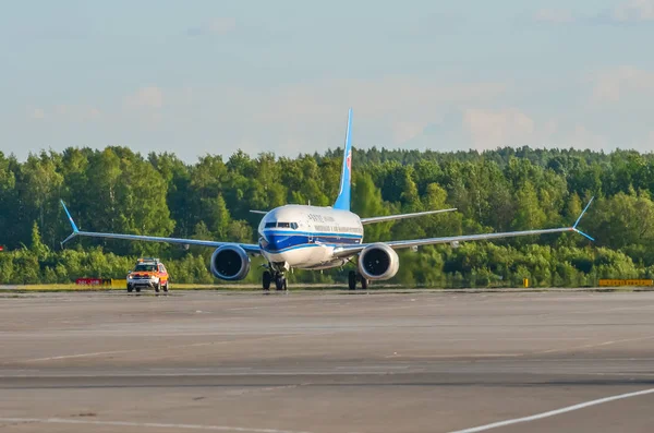 Boeing 737 Max China Southern Airport Pulkovo Russia Saint Petersburg — Stock Photo, Image