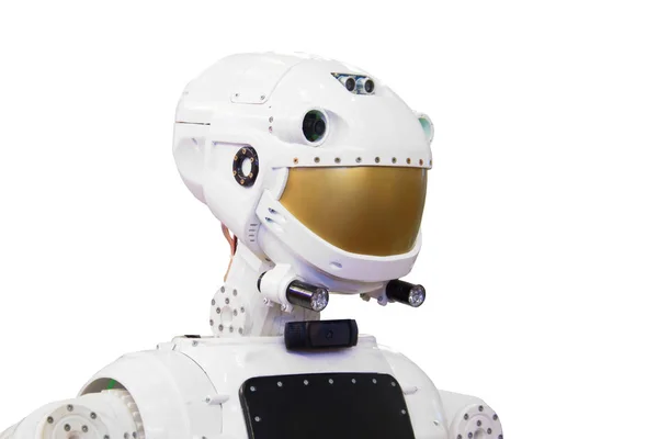 Technology Robot Head Isolated White Background — Stock Photo, Image