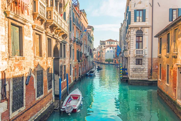Canal Venecia Vista Arquitectura Los Edificios Vista Urbana Típica — Foto de Stock