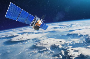 Güçlü gök gürültülü fırtınalar ve Tornado Dünya yörüngesinde uzay gözlem için hava durumu uydu. Nasa tarafından döşenmiş bu görüntü unsurları