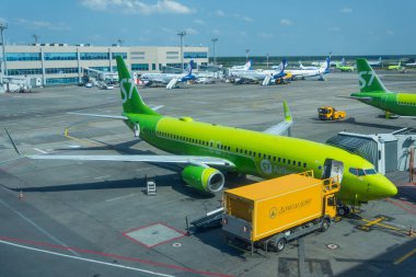 Boeing 737-800 S7 havayolları, Domodedovo Uluslararası Havaalanı, Rusya Moskova, 07 Temmuz 2020