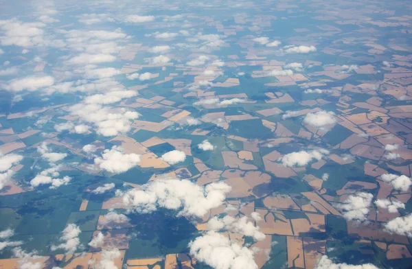 구름이 비행기에서 바라봄 — 스톡 사진