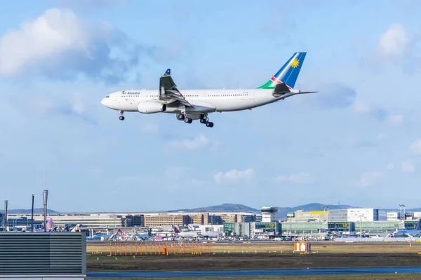 Airbus 330 200 Air Namibia Havayolları Almanya Frankfurt Ana Havaalanı — Stok fotoğraf