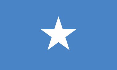 Detaylı çizim ulusal bayrak Somali