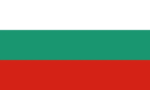 Detaylı Çizim Ulusal Bayrak Bulgaristan — Stok Vektör