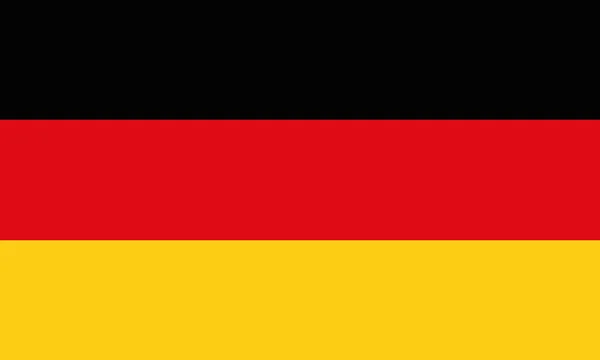 Detaillierte Abbildung Nationalflagge Deutschland — Stockvektor