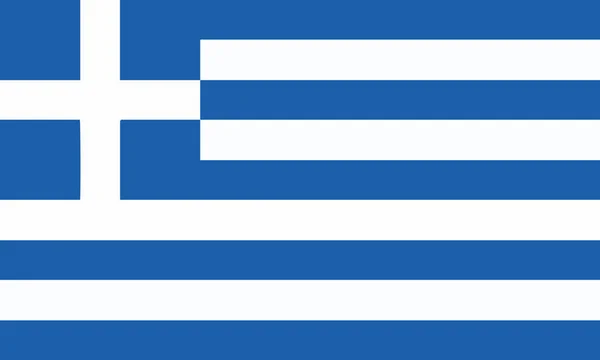 Detaljerad Illustration Flagga Grekland — Stock vektor