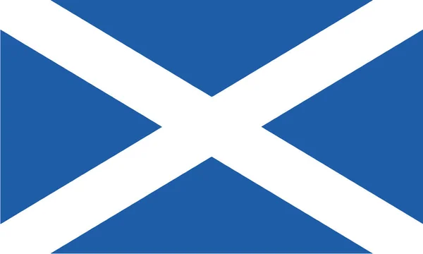 Ilustración Detallada Bandera Nacional Escocia — Vector de stock