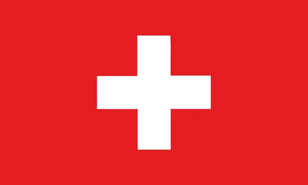 Detaylı çizim ulusal bayrak İsviçre