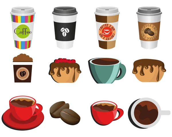 Kawa Jest Pyszny Napój Ten Fajny Design Tematu Kawy Jest — Wektor stockowy