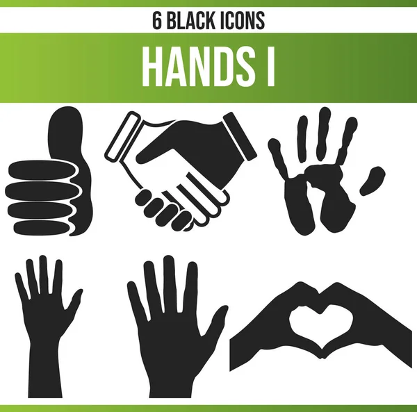 Zwarte Pictogrammen Pictogrammen Hand Deze Pictogramreeks Ideaal Voor Creatieve Mensen — Stockvector