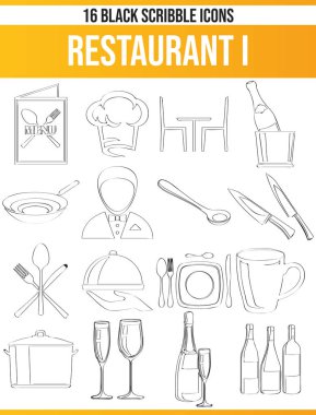 Siyah sembollerin / Restoran simgeler. Bu simge kümesidir yaratıcı insanlar ve onların grafik tasarımlar gıda Temada isteyen tasarımcılar için mükemmel