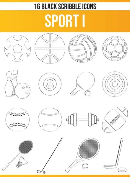 Svart Piktogram Symboler Sport Denna Ikon Som Perfekt För Kreativa — Stock vektor